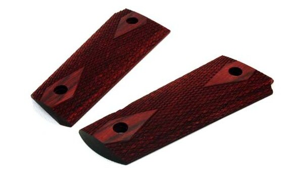 Wood Grip V10 ULTRA COMPACT (Checker/Red) [AWG-442]